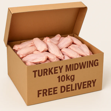 Frozen Turkey Mid Wings 10kg